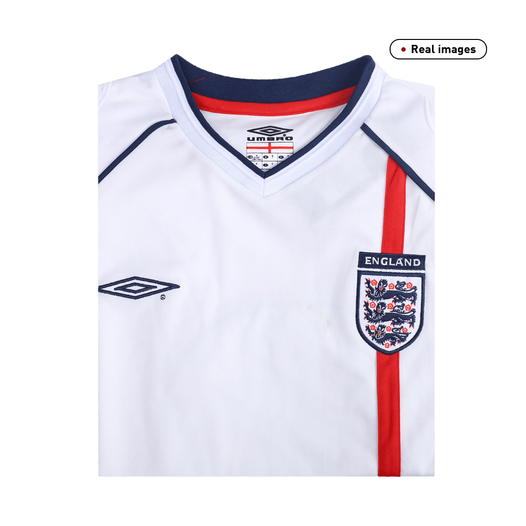 Męska Koszulka Retro Domowa England 2002