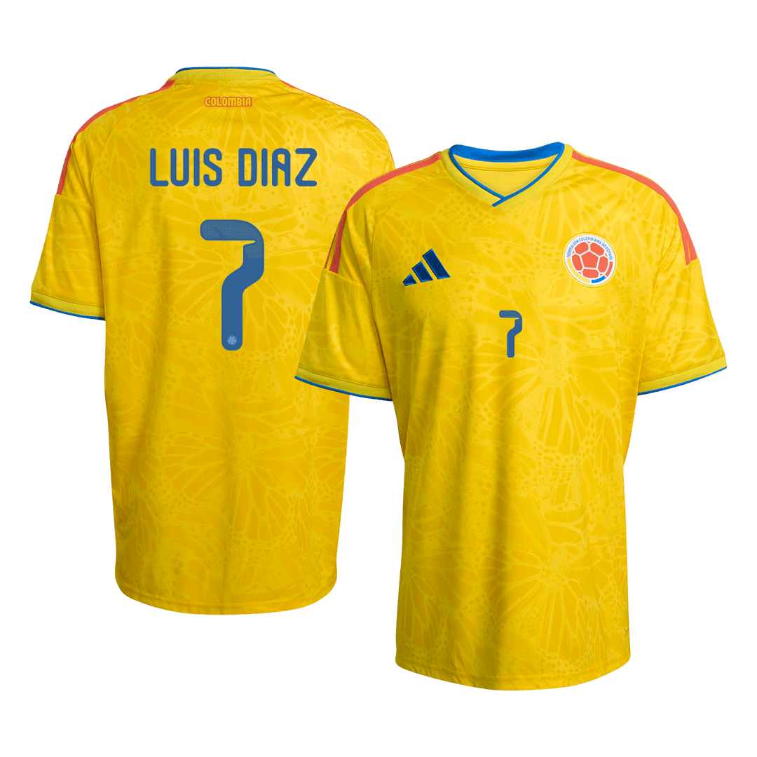 Męska koszulka Kolumbii domowa LUIS DíAZ #7 – Mundial 2026