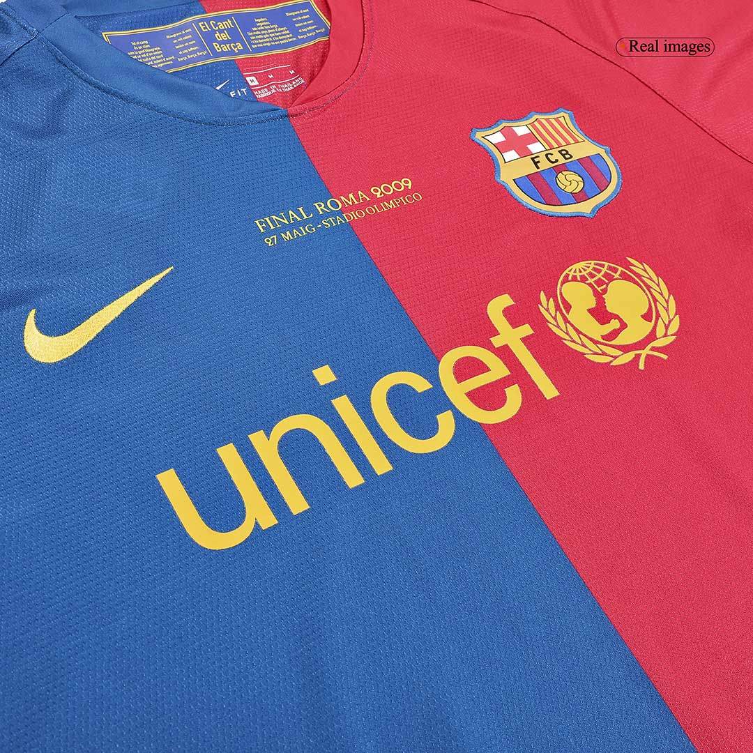 Koszulka Retro Domowa Barcelona MESSI #10 Długi Rękaw 2008/09 - UCL Final - Topowe Koszulki Pilkarskie Sklep Internetowy