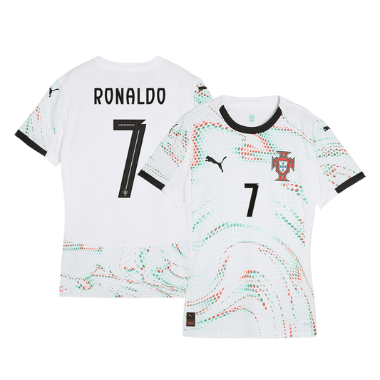 Damska Koszulka Wyjazdowa Portugalia RONALDO #7 2025 - Topowe Koszulki Pilkarskie Sklep Internetowy