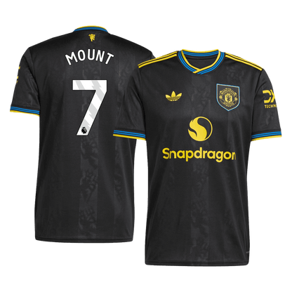Męska Koszulka Trzecia Wyjazdowa Manchester United MOUNT #7 2025/26