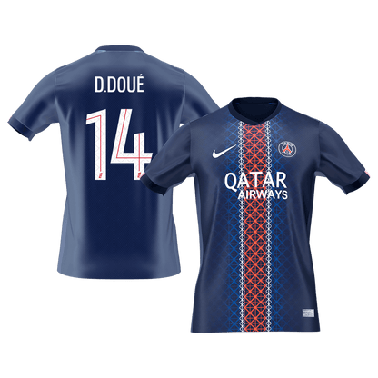 Męska Koszulka Domowa PSG D.DOUÉ #14 2025/26 [PREMIUM]