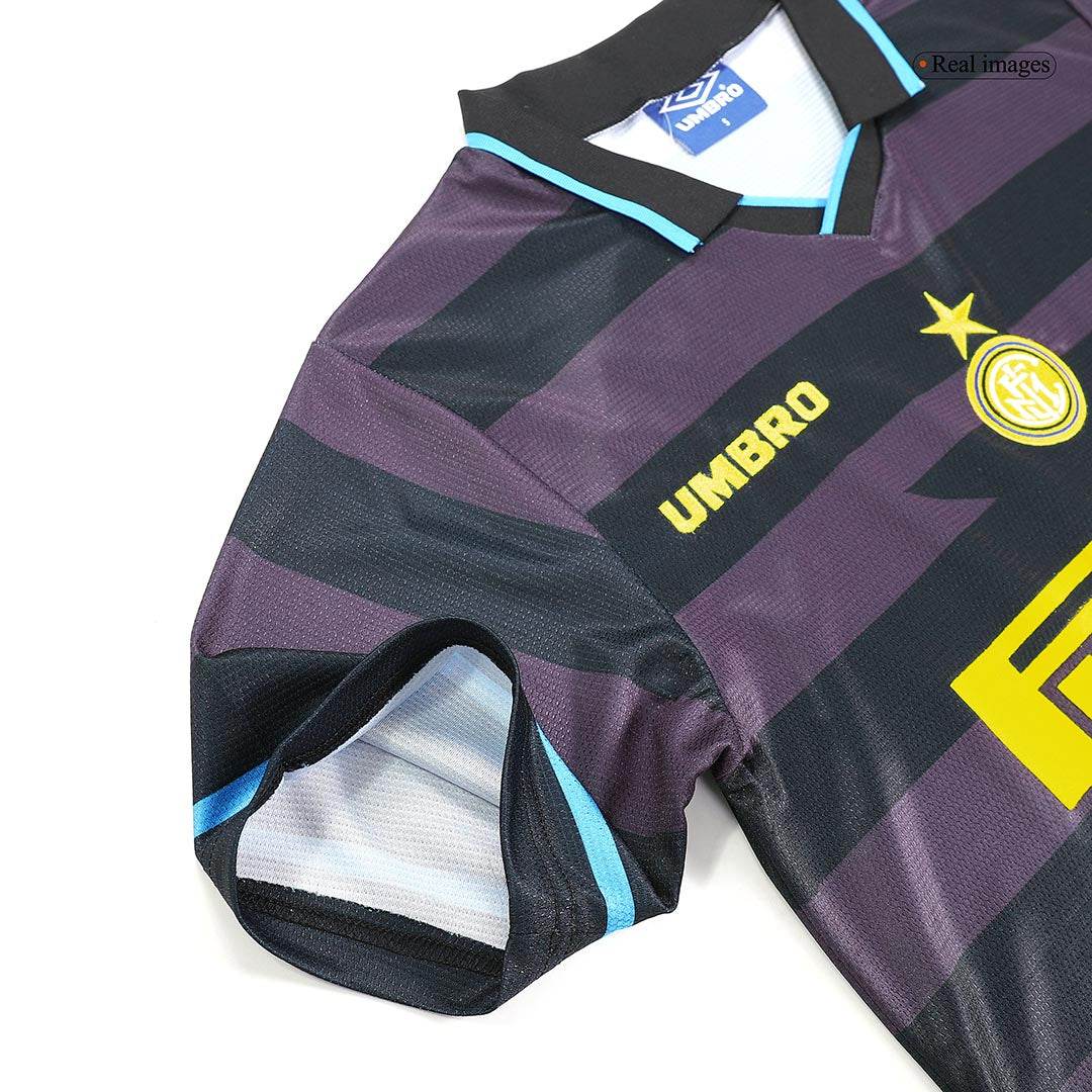 Męska wyjazdowa koszulka piłkarska Inter Mediolan Retro 1997/98 - Topowe Koszulki Pilkarskie Sklep Internetowy