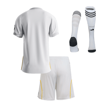 Dziecięcy Zestaw Domowa Real Madrid (Koszulka + Spodenki + Skarpety) 2025/26 [PREMIUM]