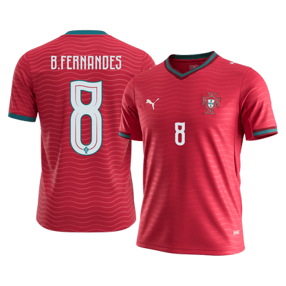 Męska koszulka Portugalii domowa B.FERNANDES #8 – Mundial 2026 [PREMIUM]