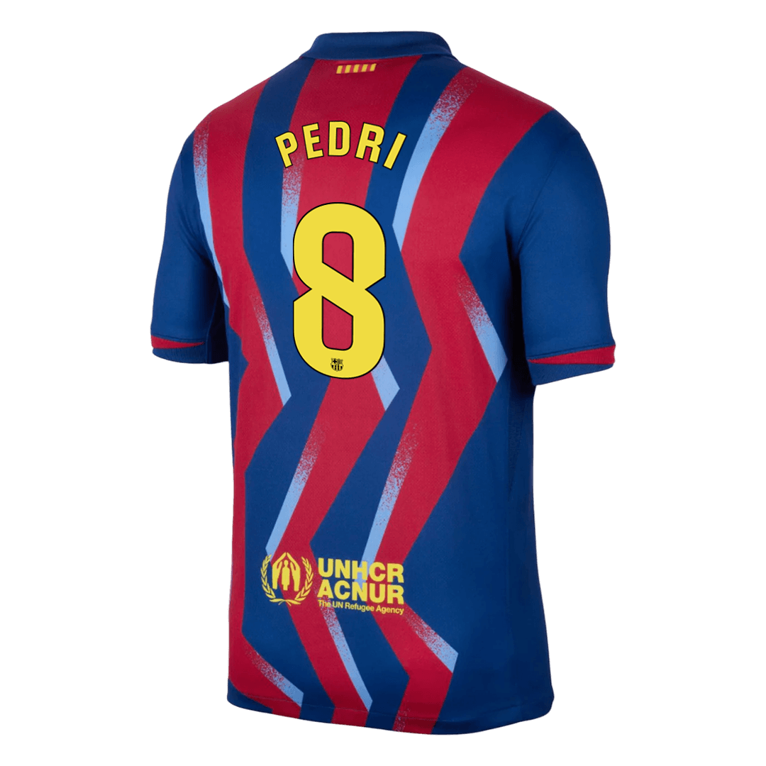 Męska Koszulka Czwarta Wyjazdowa Barcelona PEDRI #8 2025/26