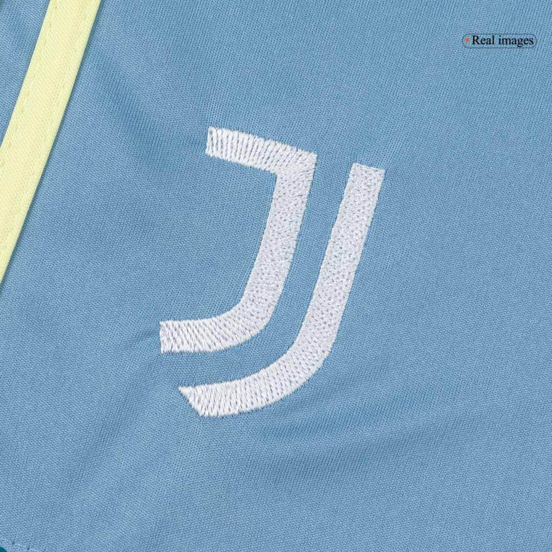 Dziecięcy Zestaw Wyjazdowa Juventus (Koszulka + Spodenki + Skarpety) 2025/26 - Topowe Koszulki Pilkarskie Sklep Internetowy
