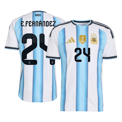 Męska koszulka Argentyny domowa E. FERNÁNDEZ #24 wersja zawodnicza - Mundial 2026