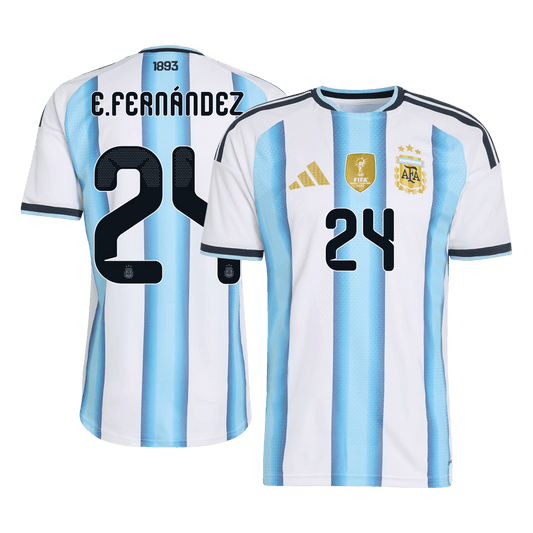 Męska koszulka Argentyny domowa E. FERNÁNDEZ #24 wersja zawodnicza - Mundial 2026
