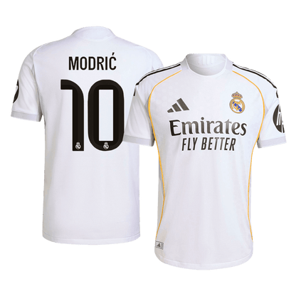 Męska Koszulka Domowa Real Madryt MODRIĆ #10 Wersja Piłkarska 2025/26 - Slim Fit - Topowe Koszulki Pilkarskie Sklep Internetowy