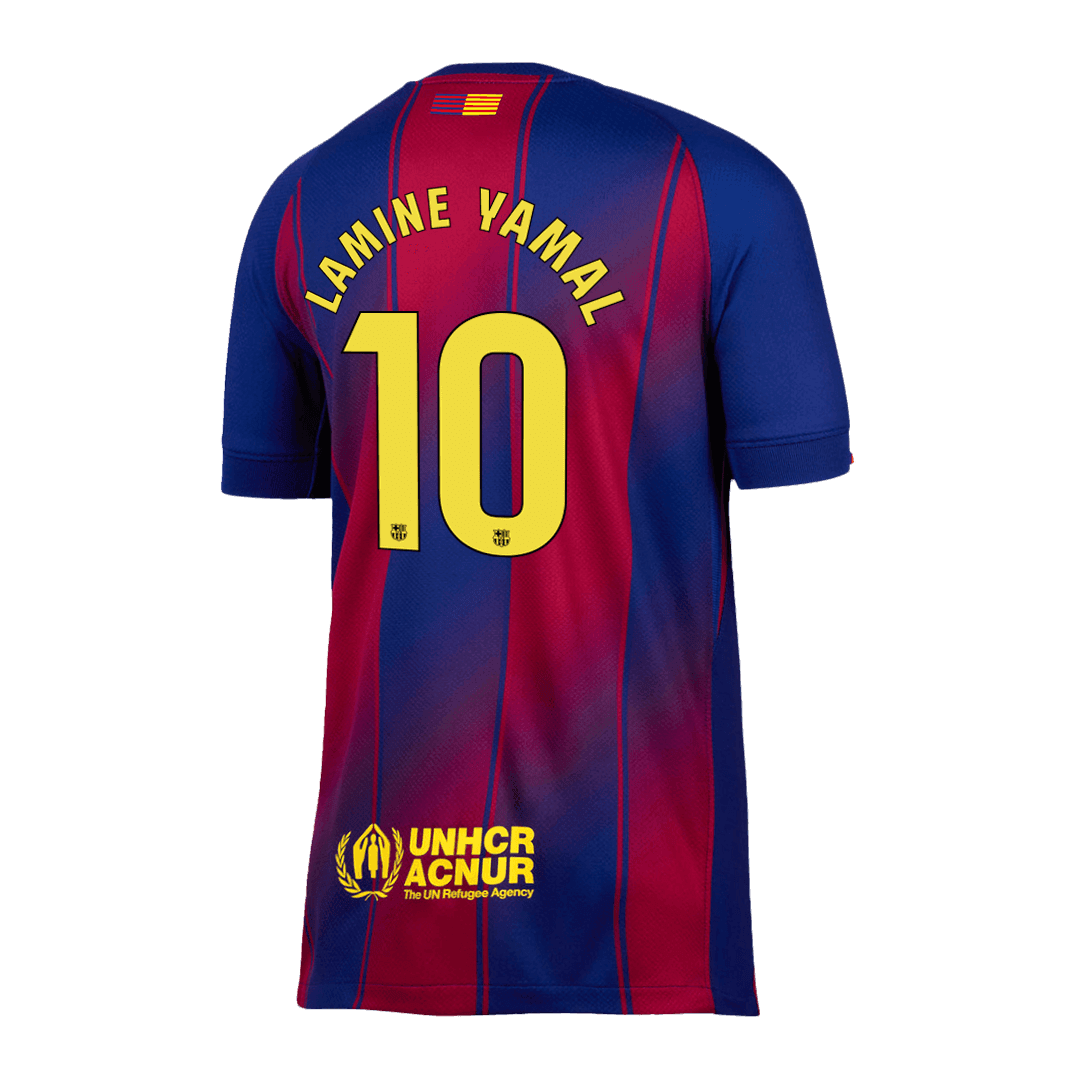 Męska Koszulka Domowa Barcelona LAMINE YAMAL #10 2025/26 - Topowe Koszulki Pilkarskie Sklep Internetowy