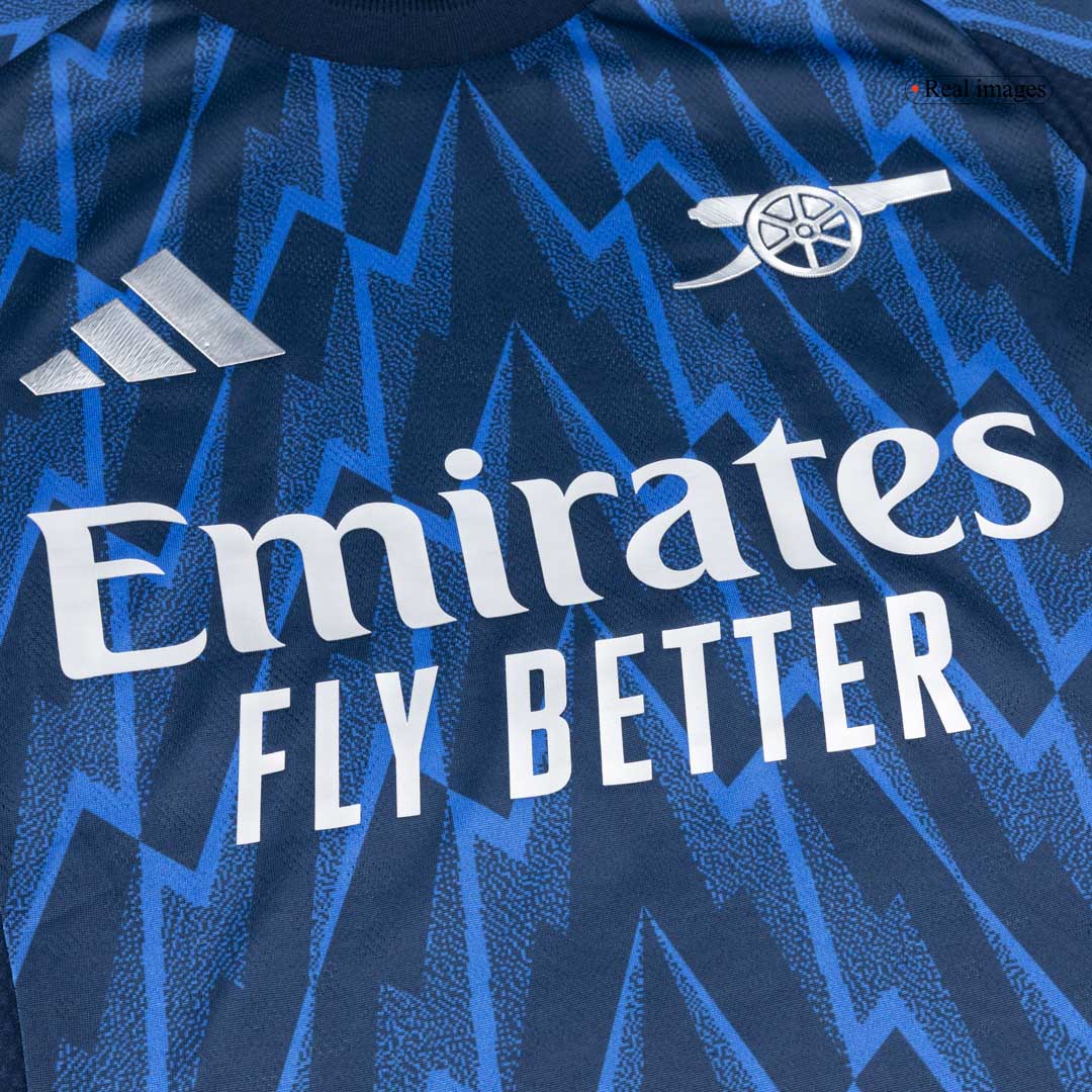 Męska Koszulka Wyjazdowa Arsenal ØDEGAARD #8 Wersja Piłkarska 2025/26 - Slim Fit