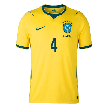 Męska koszulka Brazylii domowa MARQUINHOS #4 - Mundial 2026
