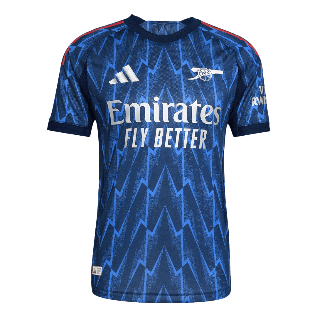 Męska Koszulka Wyjazdowa Arsenal SAKA #7 Wersja Piłkarska 2025/26 - Slim Fit