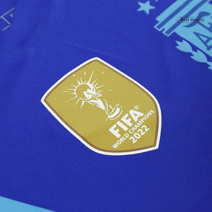 Męska Koszulka Wyjazdowa Argentyna MESSI #10 Wersja Piłkarska 2024 - Slim Fit - Topowe Koszulki Pilkarskie Sklep Internetowy