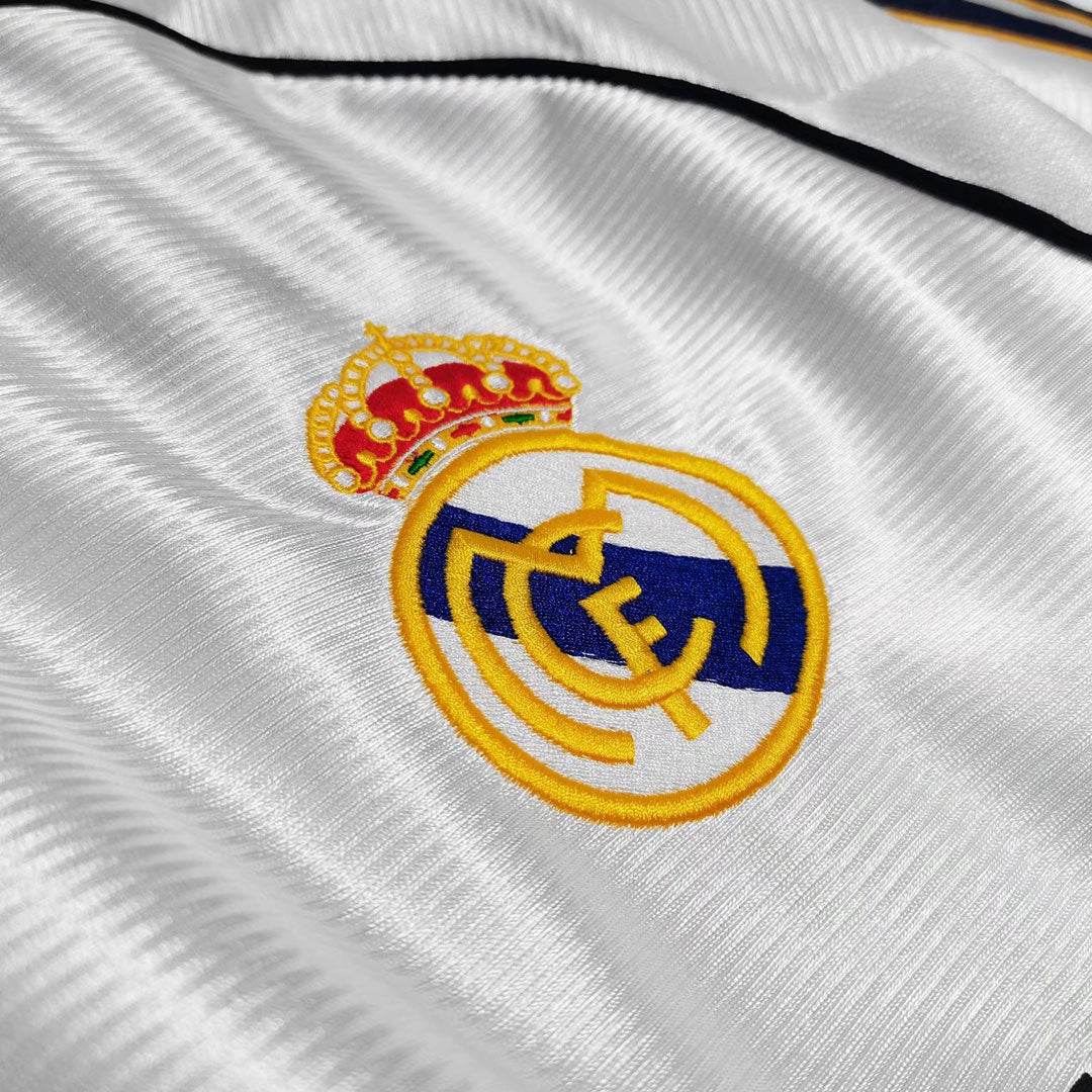 Męska Koszulka Retro Domowa Real Madrid RAUL #7 1999/00 - Topowe Koszulki Pilkarskie Sklep Internetowy