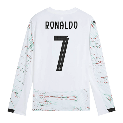 Męska Koszulka Wyjazdowa Portugalia RONALDO #7 Długi Rękaw 2025 - Topowe Koszulki Pilkarskie Sklep Internetowy