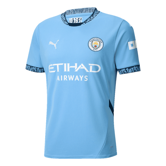 DE BRUYNE #17 Manchester City Home Koszulka piłkarska 2024/25 - UCL - Topowe Koszulki Pilkarskie Sklep Internetowy