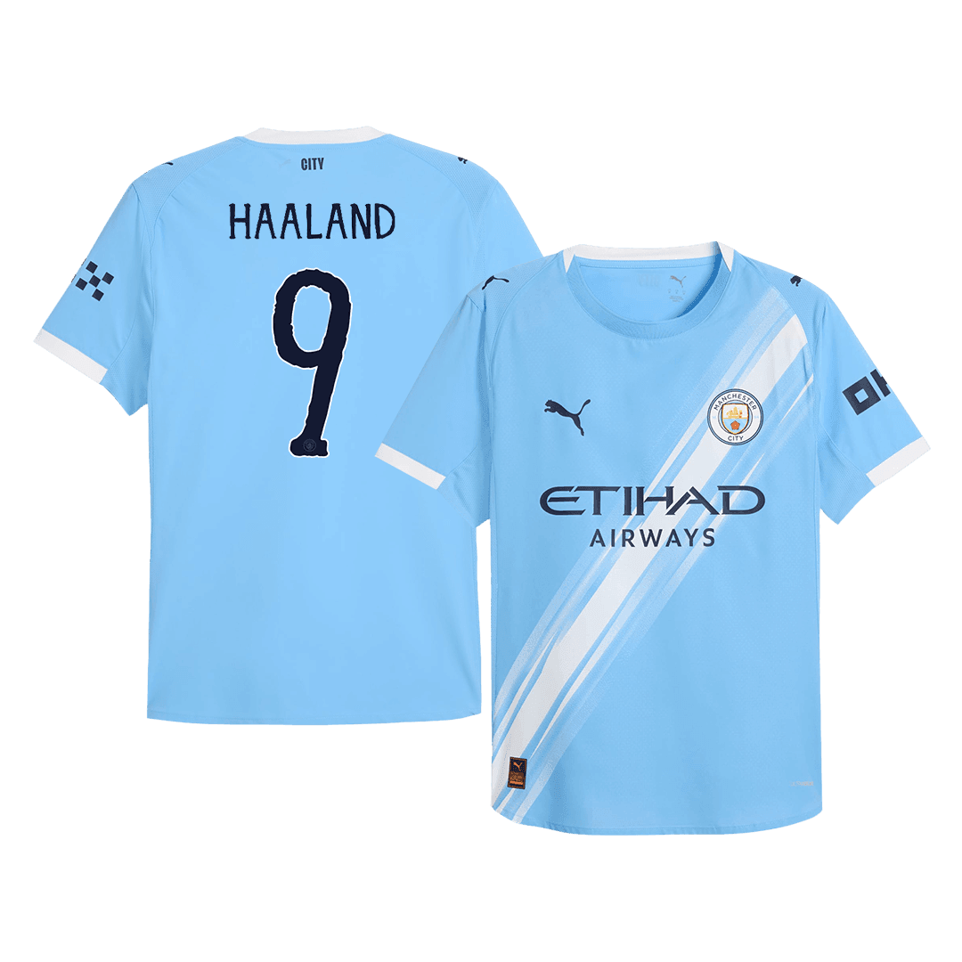 Męska Koszulka Domowa Manchester City HAALAND #9 Wersja Piłkarska 2025/26 - Club World Cup - Slim Fit - Topowe Koszulki Pilkarskie Sklep Internetowy
