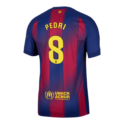 Męska Koszulka Domowa Barcelona PEDRI #8 Wersja Piłkarska 2025/26 - Slim Fit - Topowe Koszulki Pilkarskie Sklep Internetowy