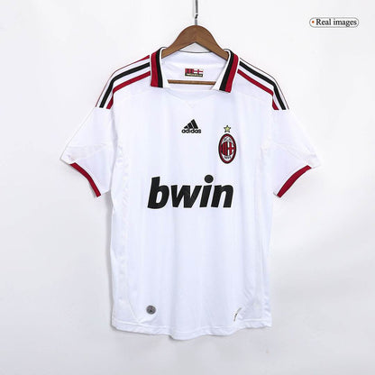 Męska AC Milan Wysokiej jakości wyjazdowa koszulka piłkarska Retro 2009/10 - Topowe Koszulki Pilkarskie Sklep Internetowy