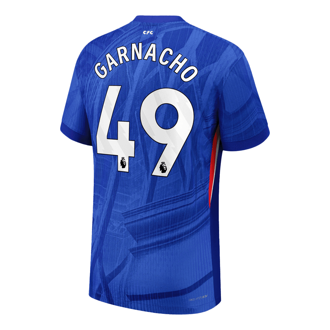 Męska Koszulka Domowa Chelsea GARNACHO #49 Wersja Piłkarska 2025/26 - Slim Fit - Topowe Koszulki Pilkarskie Sklep Internetowy