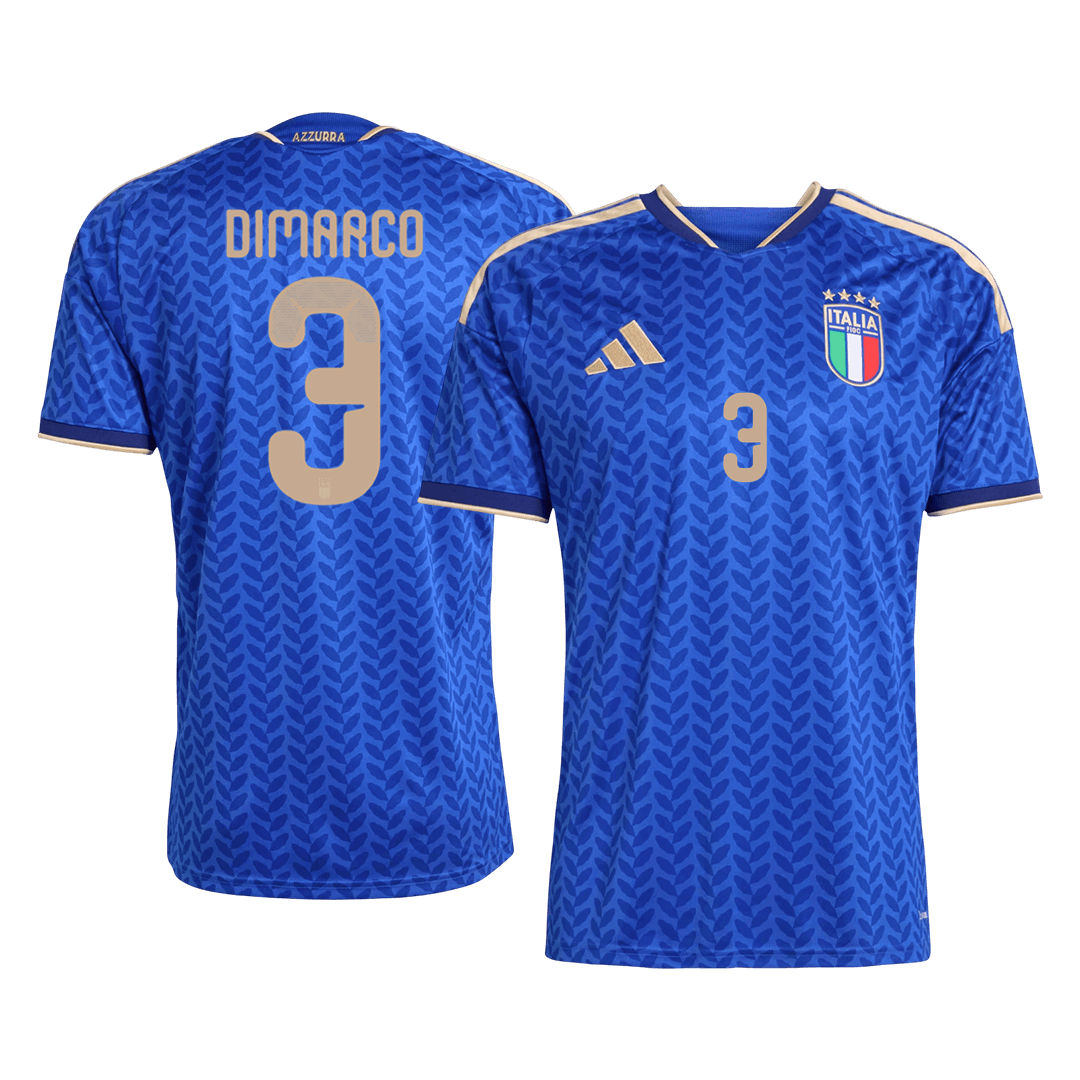 Męska Koszulka Domowa Italy DIMARCO #3 World Cup 2026