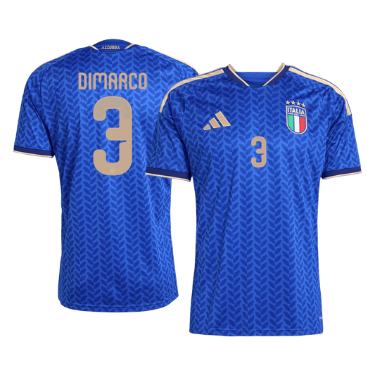 Męska Koszulka Domowa Italy DIMARCO #3 World Cup 2026