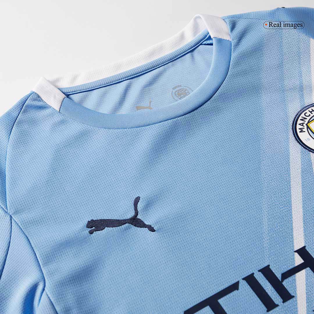 Męski Zestaw Domowy Manchester City (Koszulka+Spodenki) 2025/26 - Topowe Koszulki Pilkarskie Sklep Internetowy