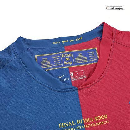 Koszulka Retro Domowa Barcelona Długi Rękaw 2008/09 - UCL Final - Topowe Koszulki Pilkarskie Sklep Internetowy