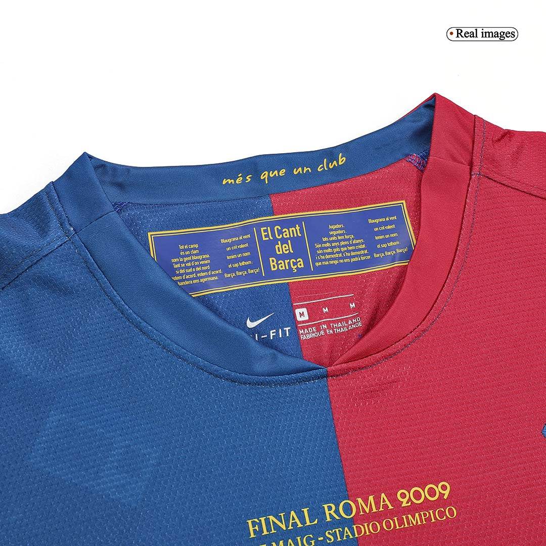 Koszulka Retro Domowa Barcelona ETO'O #9 Długi Rękaw 2008/09 - UCL Final - Topowe Koszulki Pilkarskie Sklep Internetowy