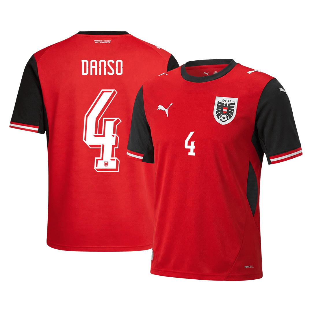 Męska koszulka Austrii domowa DANSO #4 – Mundial 2026