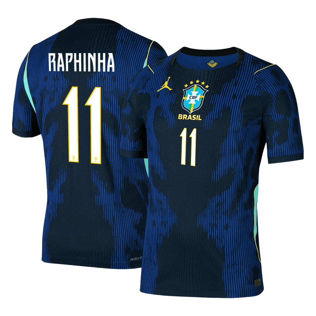 Męska koszulka Brazylii wyjazdowa RAPHINHA #11 wersja zawodnicza - Mundial 2026