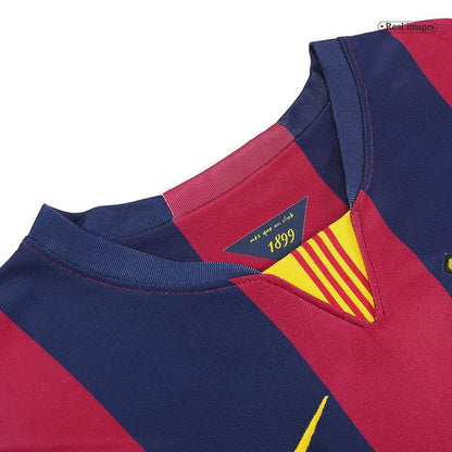 Męska Koszulka Retro NEYMAR JR #11 Barcelona Domowa 2014/15 - Topowe Koszulki Pilkarskie Sklep Internetowy