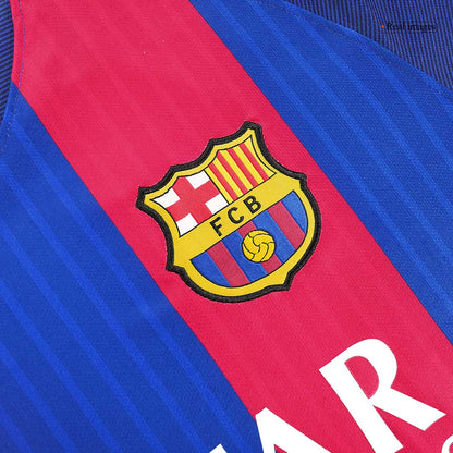 Męska koszulka Barcelony domowa Retro 2016/17 MESSI #10