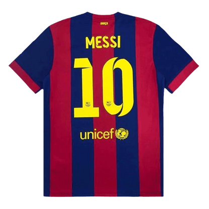 Męska retro koszulka piłkarska Barcelona domowa z sezonu 14/15 MESSI #10 - Topowe Koszulki Pilkarskie Sklep Internetowy