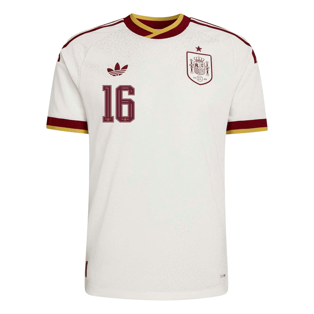 Męska koszulka Hiszpanii wyjazdowa RODRIGO #16 wersja zawodnicza - Mundial 2026