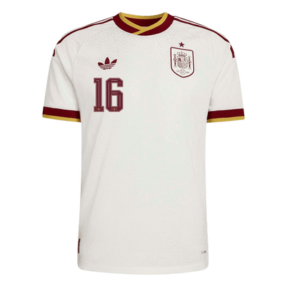 Męska koszulka Hiszpanii wyjazdowa RODRIGO #16 wersja zawodnicza - Mundial 2026