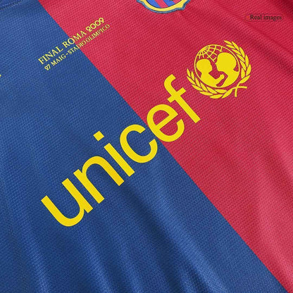 ETO'O #9 Męska retro koszulka piłkarska Barcelona domowa z sezonu 08/09 - UCL Final - Topowe Koszulki Pilkarskie Sklep Internetowy