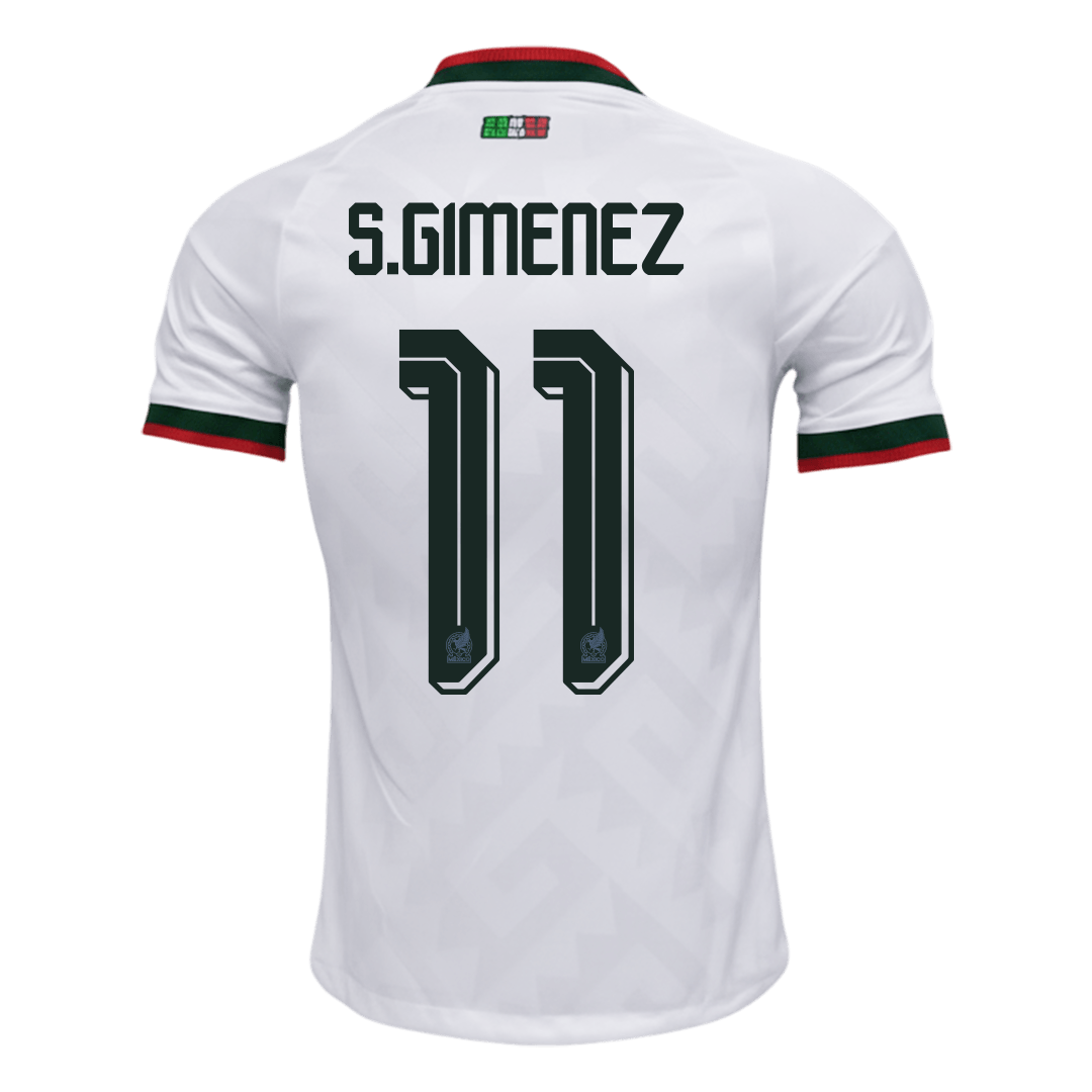 Męska koszulka Meksyku wyjazdowa S.GIMENEZ #11 wersja zawodnicza - Mundial 2026