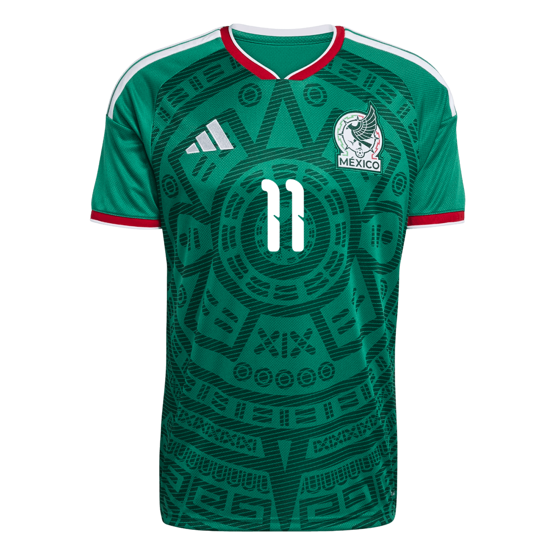 Męska Koszulka Domowa Mexico S.GIMENEZ #11 World Cup 2026