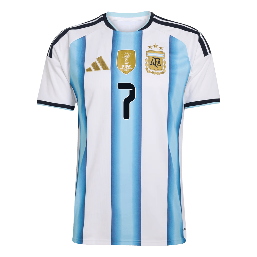 Męska koszulka Argentyny domowa DE PAUL #7 - Mundial 2026 [PREMIUM]