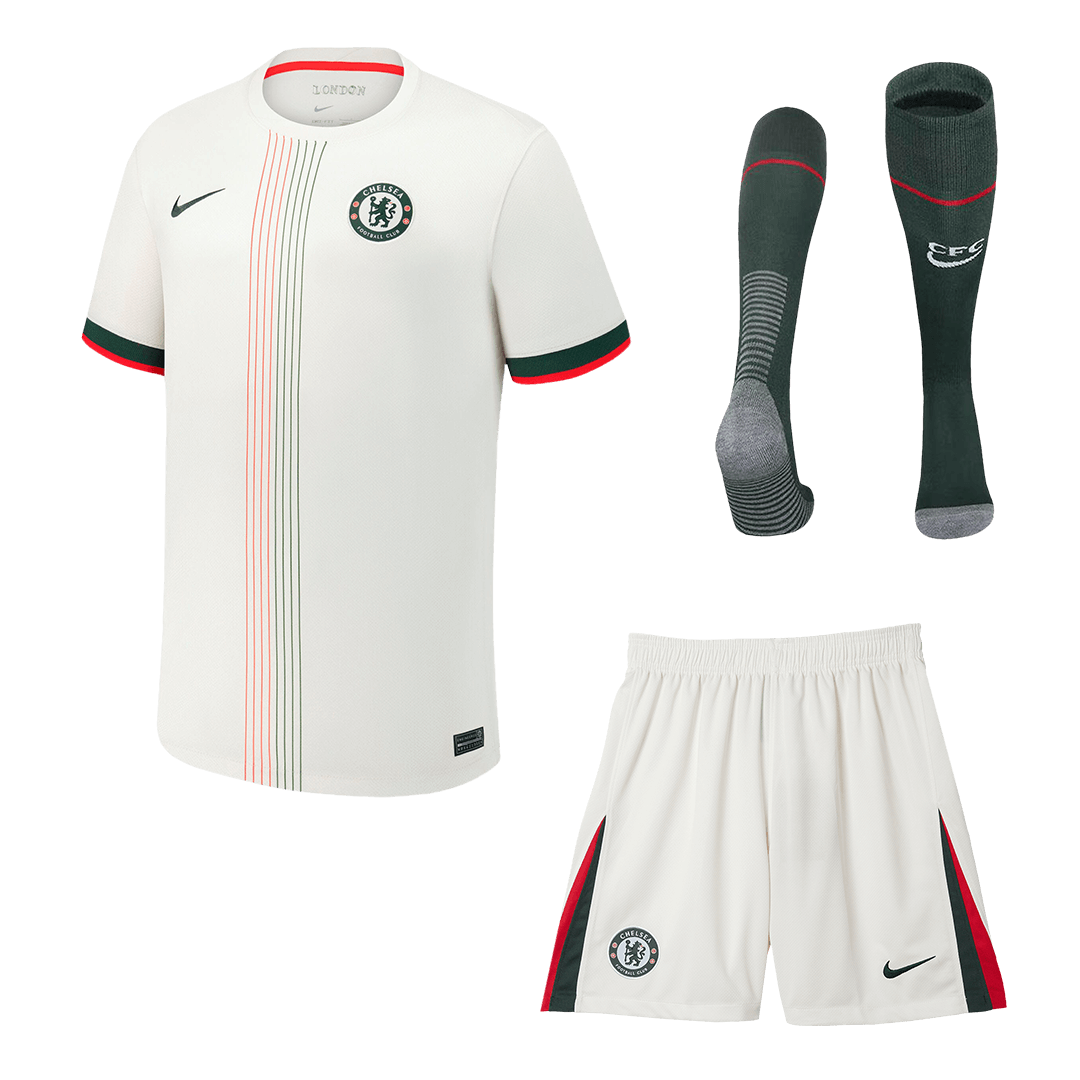 Męski Zestaw Wyjazdowa Chelsea (Koszulka + Spodenki + Skarpety) 2025/26