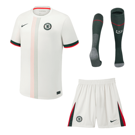 Męski Zestaw Wyjazdowa Chelsea (Koszulka + Spodenki + Skarpety) 2025/26