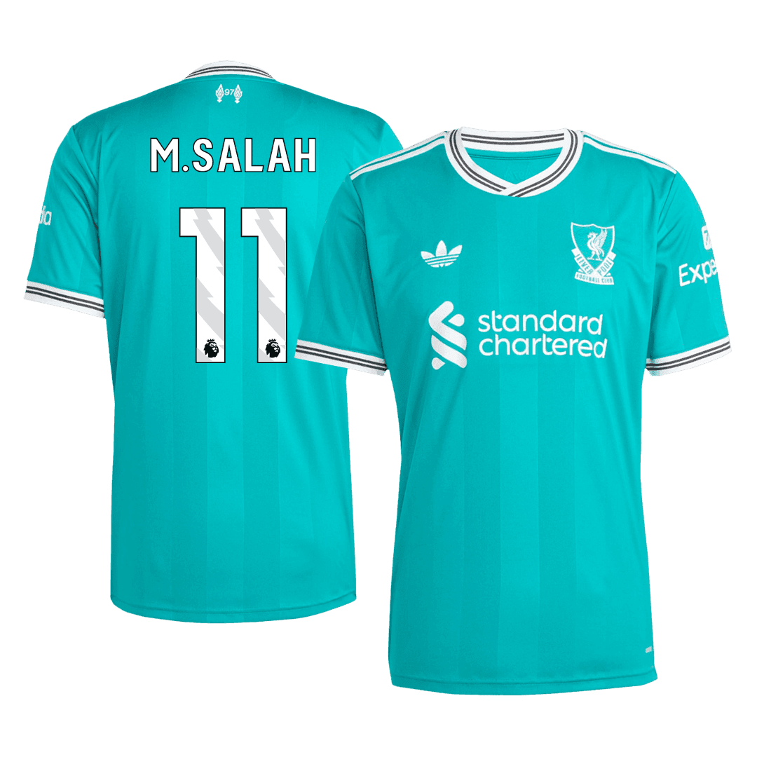 Męska Koszulka Trzecia Wyjazdowa Liverpool M.SALAH #11 2025/26 - Topowe Koszulki Pilkarskie Sklep Internetowy