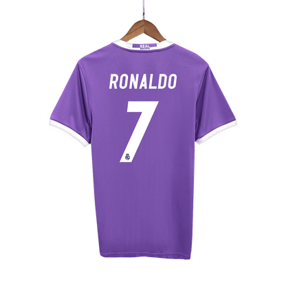 Męska Koszulka Retro Wyjazdowa Real Madrid RONALDO #7 2016/17 - Topowe Koszulki Pilkarskie Sklep Internetowy
