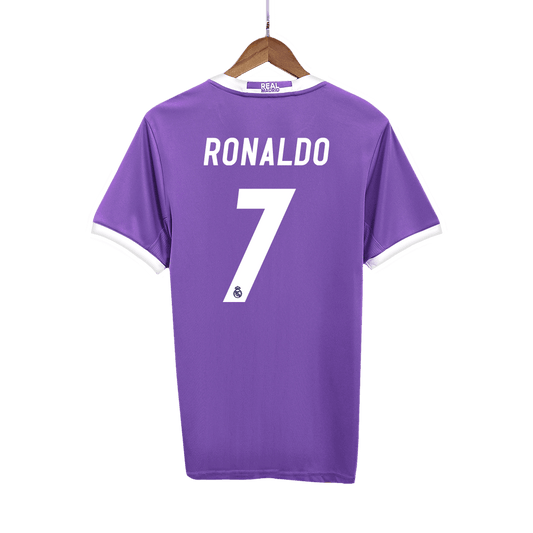 Męska Koszulka Retro Wyjazdowa Real Madrid RONALDO #7 2016/17 - Topowe Koszulki Pilkarskie Sklep Internetowy