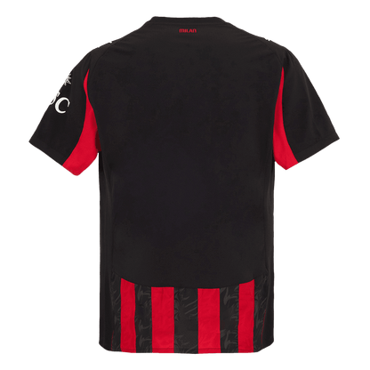 Męska Koszulka Domowa AC Milan Wersja Piłkarska 2025/26 - Slim Fit - Topowe Koszulki Pilkarskie Sklep Internetowy