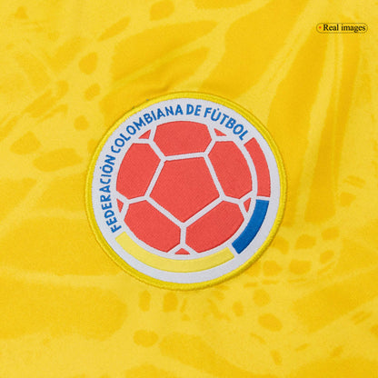 Męska Koszulka Domowa Colombia 2026 z Długim Rękawem - World Cup
