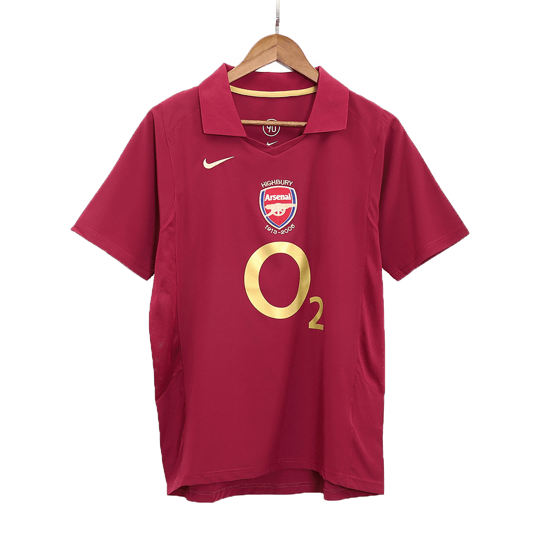 BERGKAMP #10 Męska retro domowa koszulka Arsenal 05/06 - Topowe Koszulki Pilkarskie Sklep Internetowy